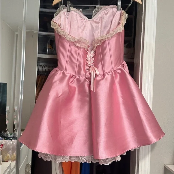 sugar thrillz satin dress Plus Size Sugar Thrillz Satin Puff Sleeve Sweetheart Mini Dress